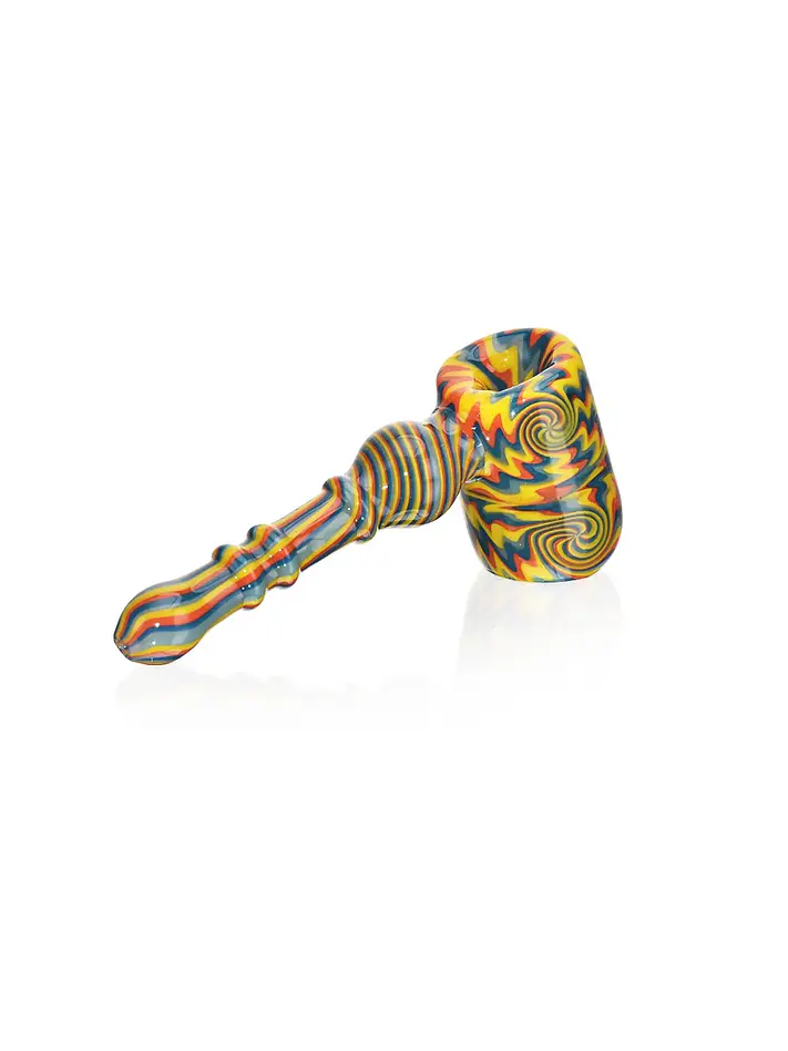 Wig Wag Hammer Pipe Color Orange-Calvo Glass 1
