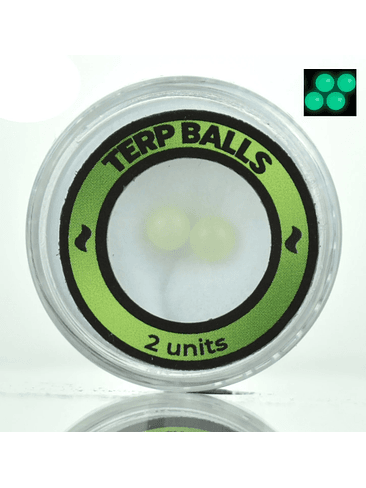 LUMINOUS TERP BALLS 4MM GREEN (GLOW IN THE DARK) 1