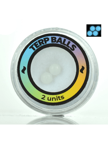 LUMINOUS TERP BALLS 4MM BLUE (GLOW IN THE DARK) 1