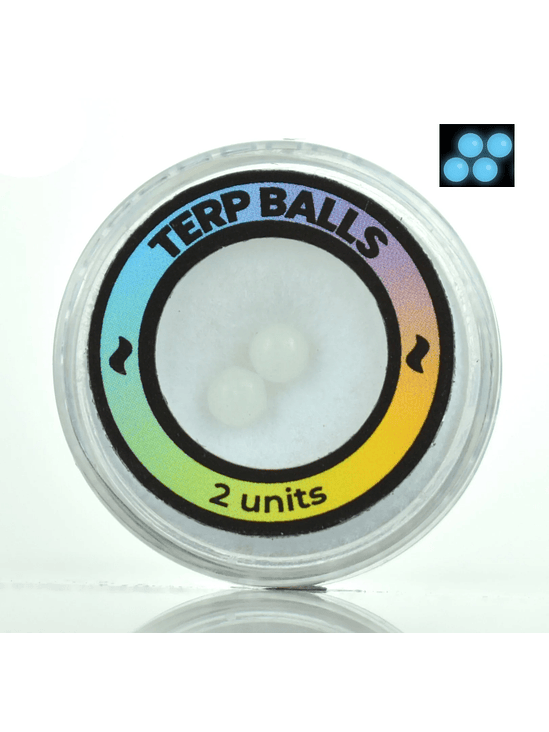 LUMINOUS TERP BALLS 4MM BLUE (GLOW IN THE DARK) 1