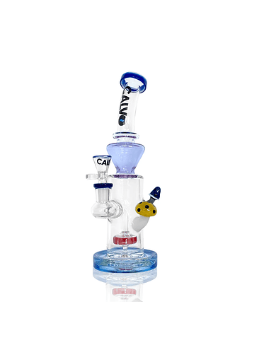 DOUBLE FUNGUS RIG COLOR BLUE-CALVO GLASS 1