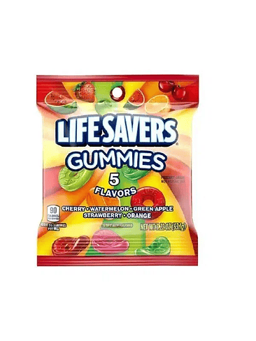 GOMITAS AMERICANAS LIFE SAVERS 5 SABORES 93GR 1