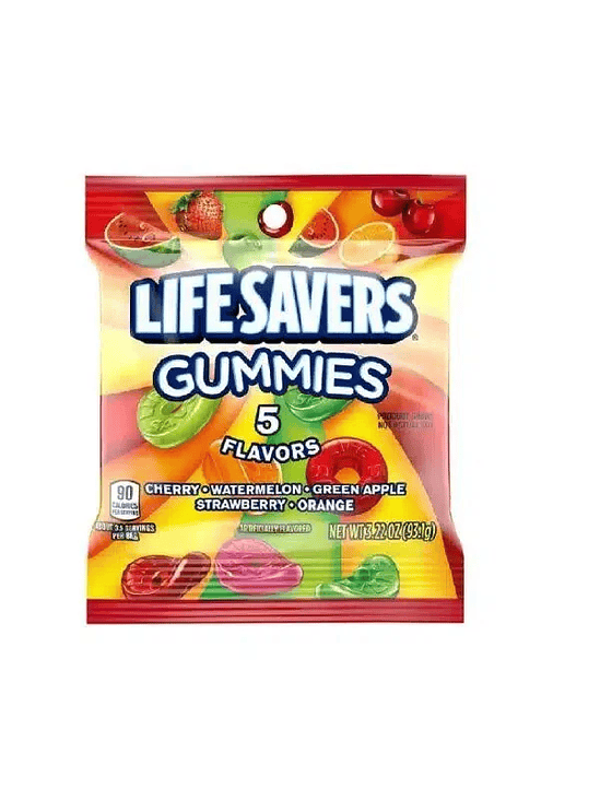 GOMITAS AMERICANAS LIFE SAVERS 5 SABORES 93GR 1