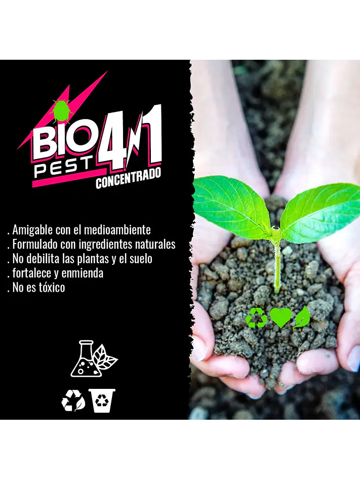 Recarga Antiplaga Concentrado 4 En 1 1Lt-Biopest 3