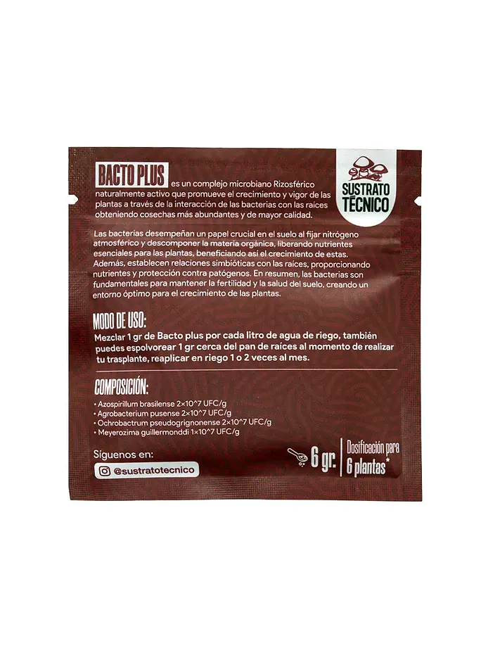 Bacto Plus (50G/6G) - Sustrato Tecnico 2