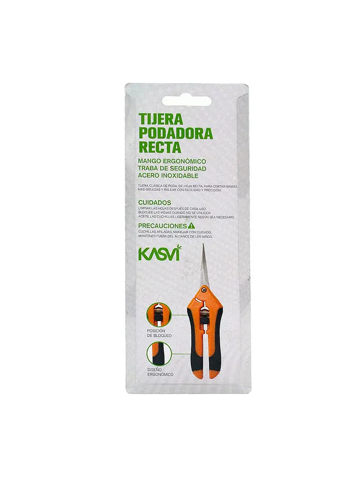 Tijera Podadora Recta 17Cm-Kasvi 4