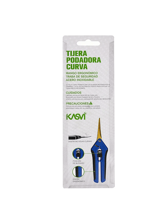 TIJERA PODADORA CURVA 17CM-KASVI 4
