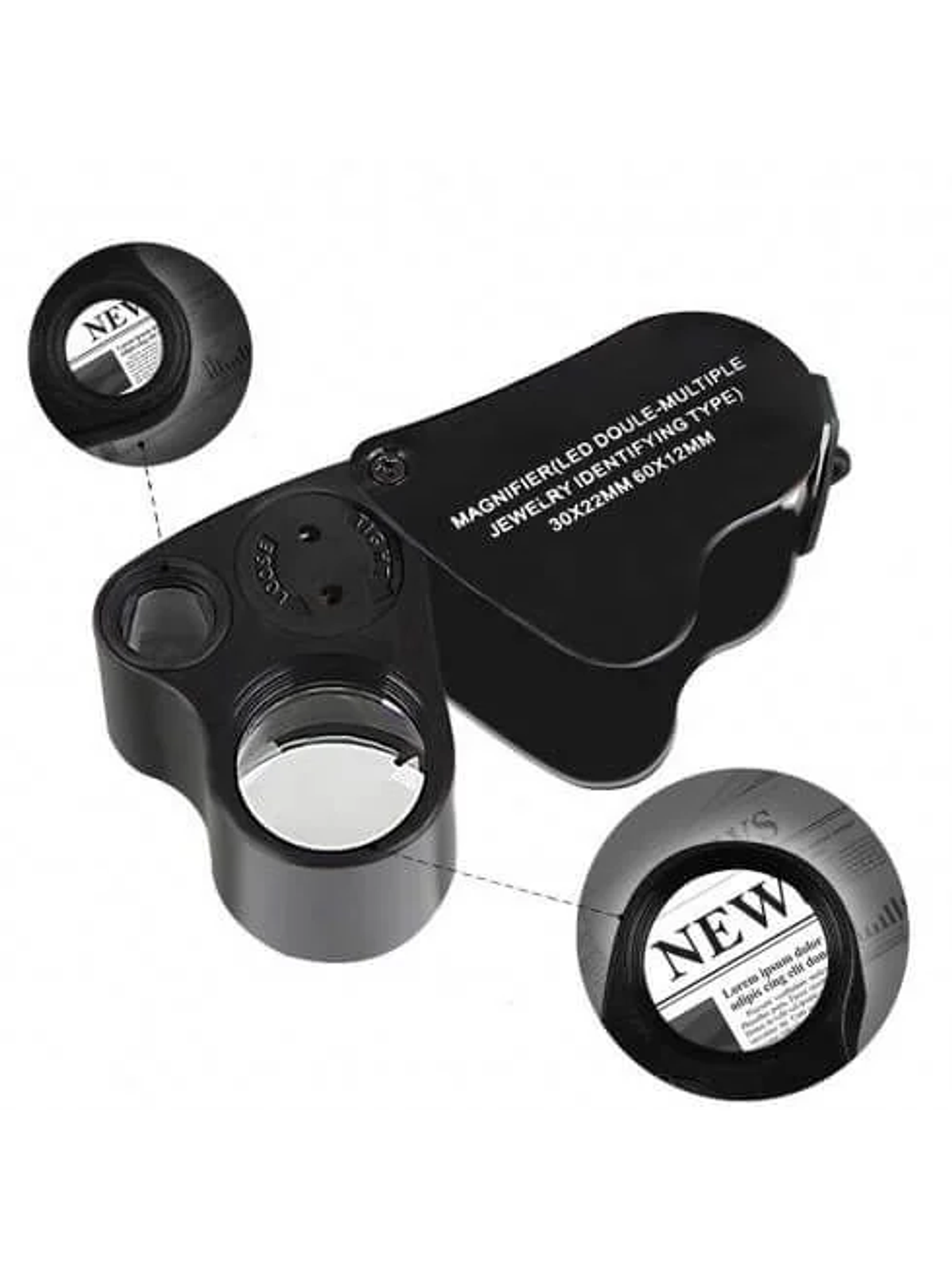 Lupa Con Luz Led 30X Y 60X-Bransio 2