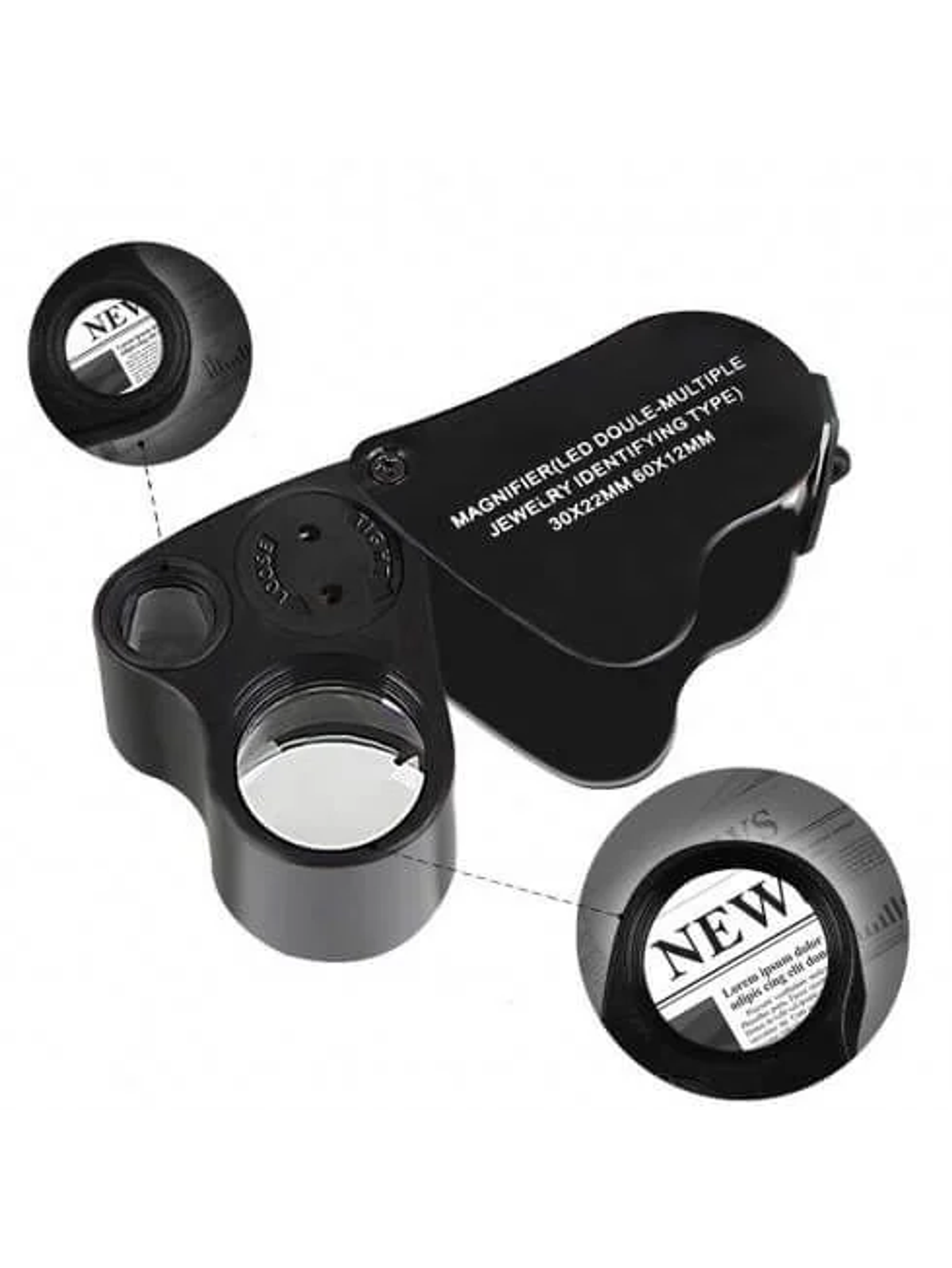 Lupa Con Luz Led 30X Y 60X-Bransio 2