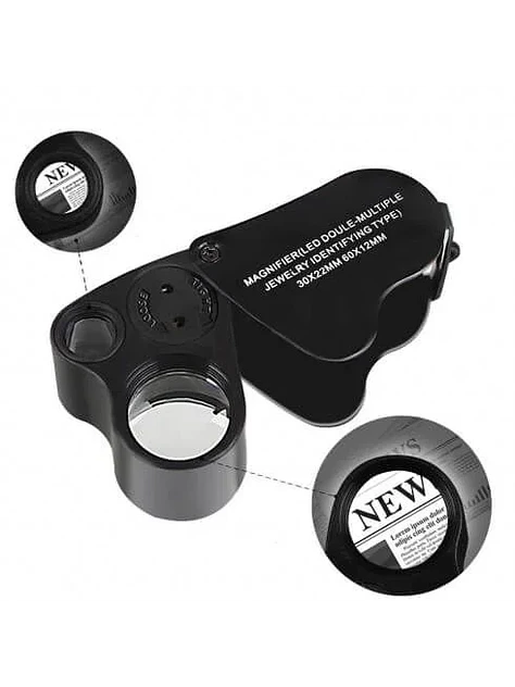 Lupa Con Luz Led 30X Y 60X-Bransio 2