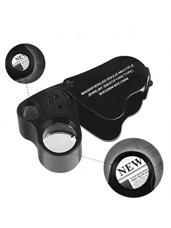 Lupa Con Luz Led 30X Y 60X-Bransio 2