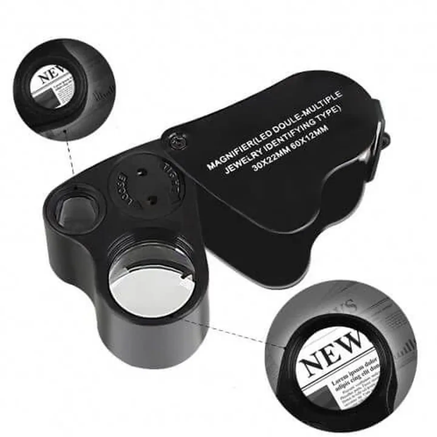 Lupa Con Luz Led 30X Y 60X-Bransio 2