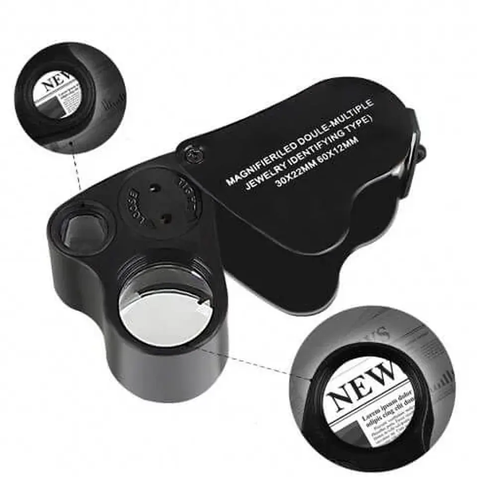 Lupa Con Luz Led 30X Y 60X-Bransio 2