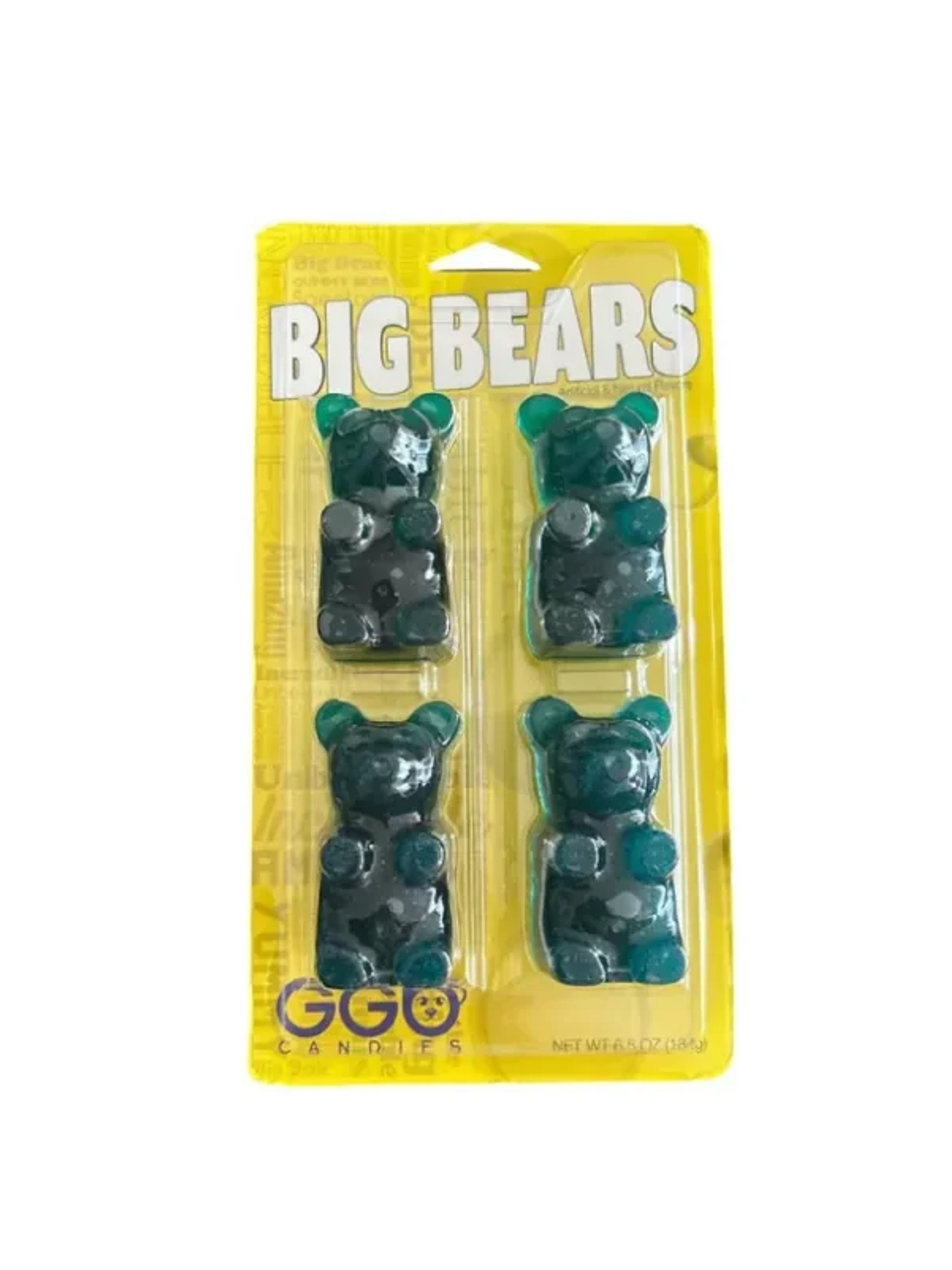 Gummy Big Bear 4-Pack Blue Raspberry 184Gr 1