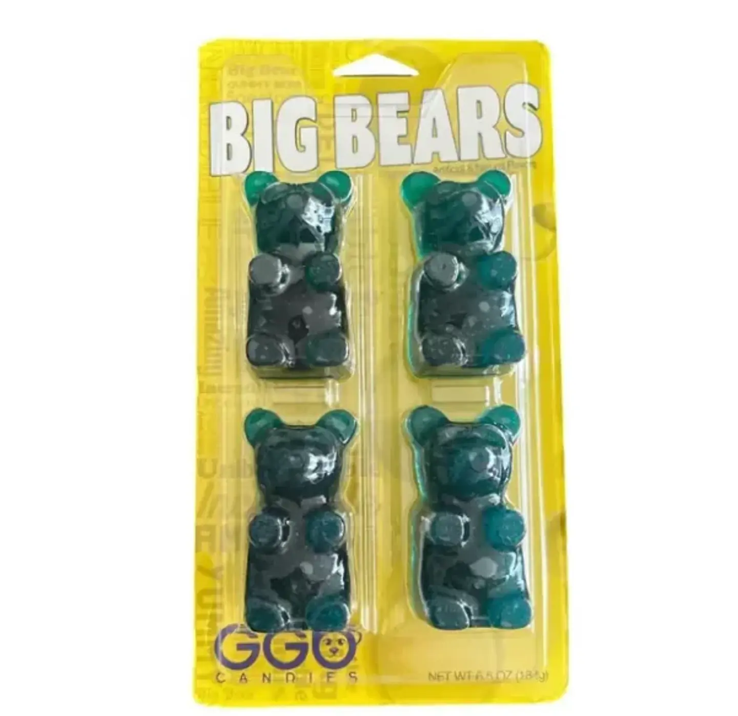 Gummy Big Bear 4-Pack Blue Raspberry 184Gr 1