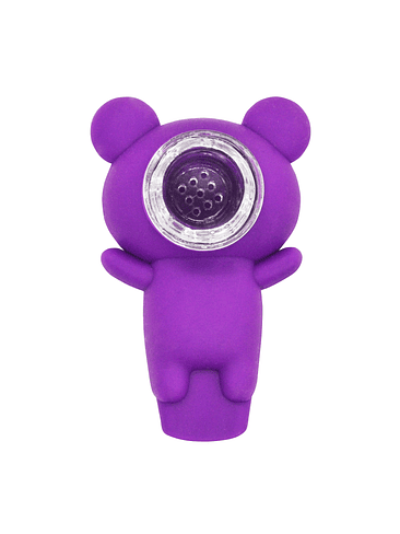 Pipa Oso de Silicona Purple 2