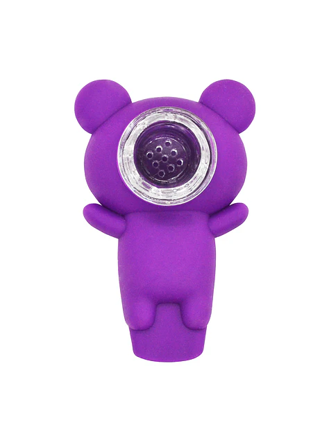 Pipa Oso De Silicona Purple 2