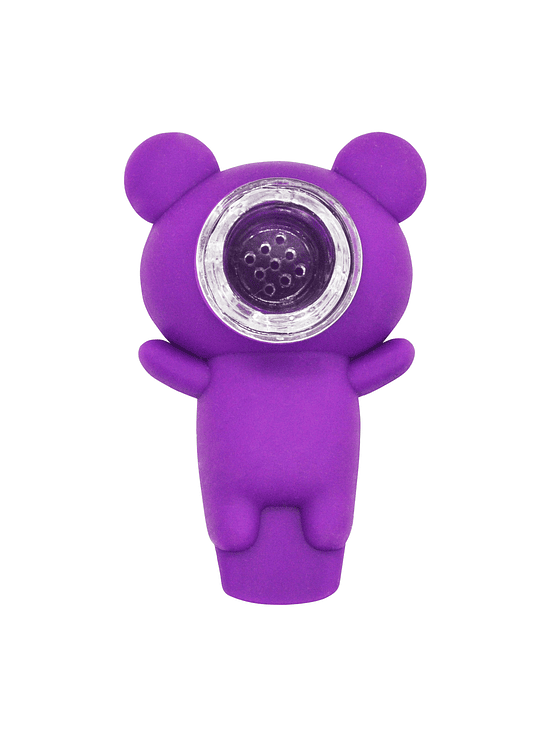 Pipa Oso de Silicona Purple 2