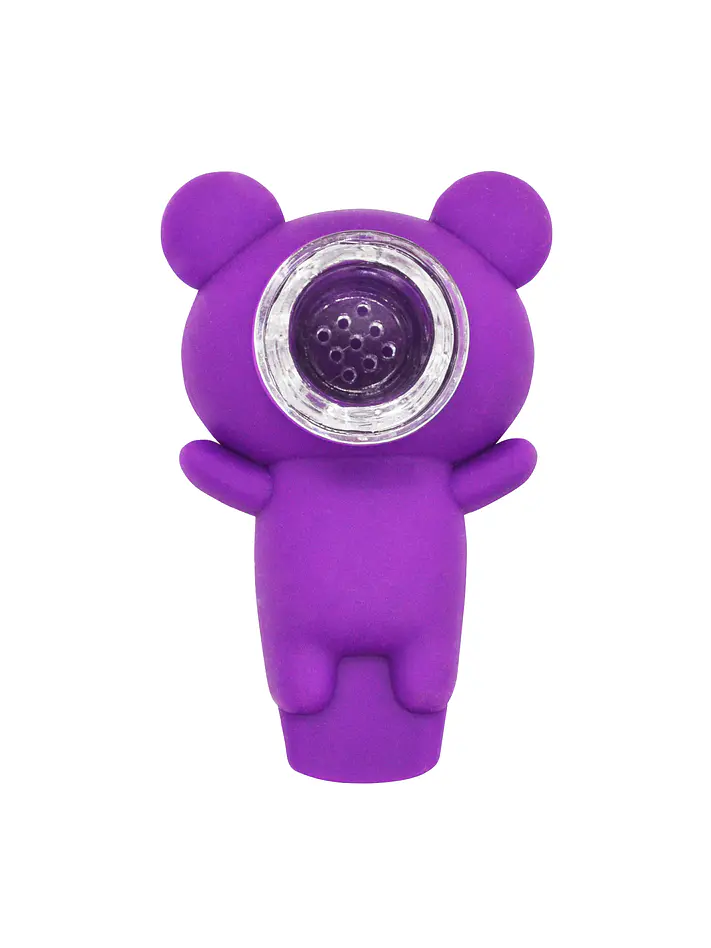 Pipa Oso De Silicona Purple 2
