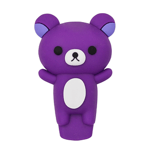 Pipa Oso de Silicona Purple