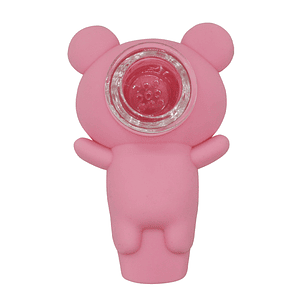 Pipa Oso De Silicona Pink