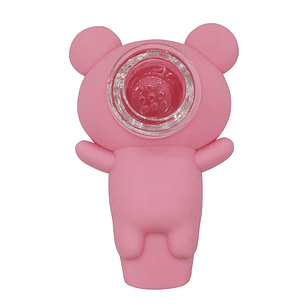 Pipa Oso de Silicona Pink