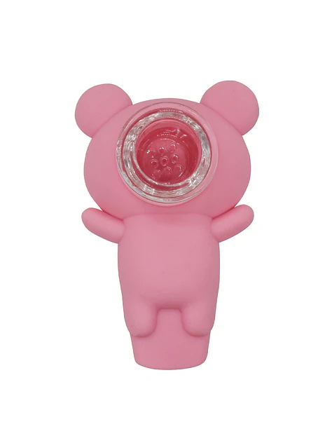 Pipa Oso De Silicona Pink 2
