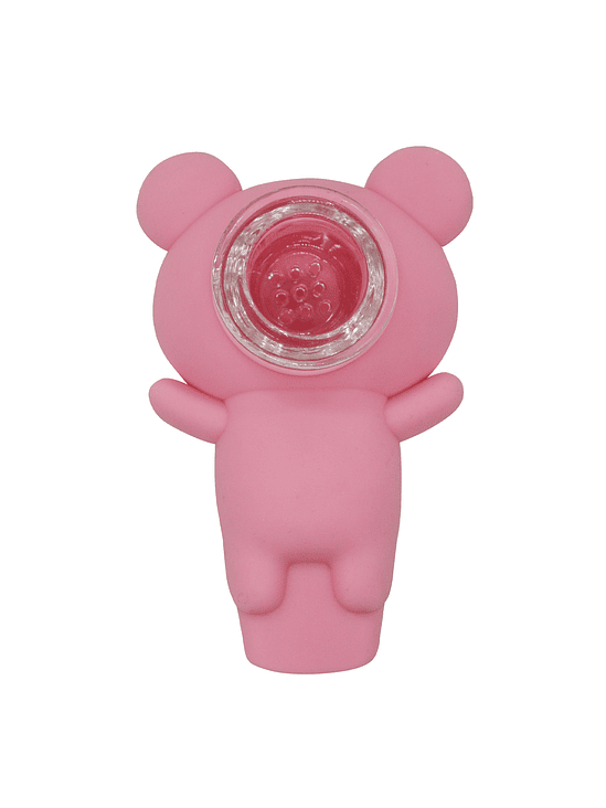 Pipa Oso de Silicona Pink 2