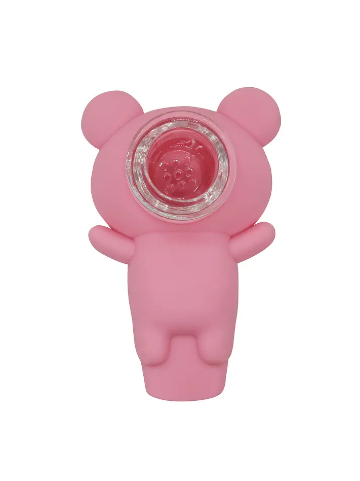 Pipa Oso De Silicona Pink 2