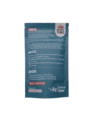 TRICHO MAX 50G-SUSTRATO TECNICO 2