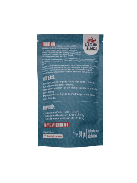 TRICHO MAX 50G-SUSTRATO TECNICO 2