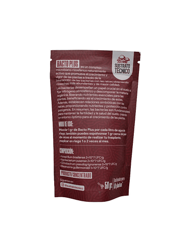 BACTO PLUS 50G-SUSTRATO TECNICO 2