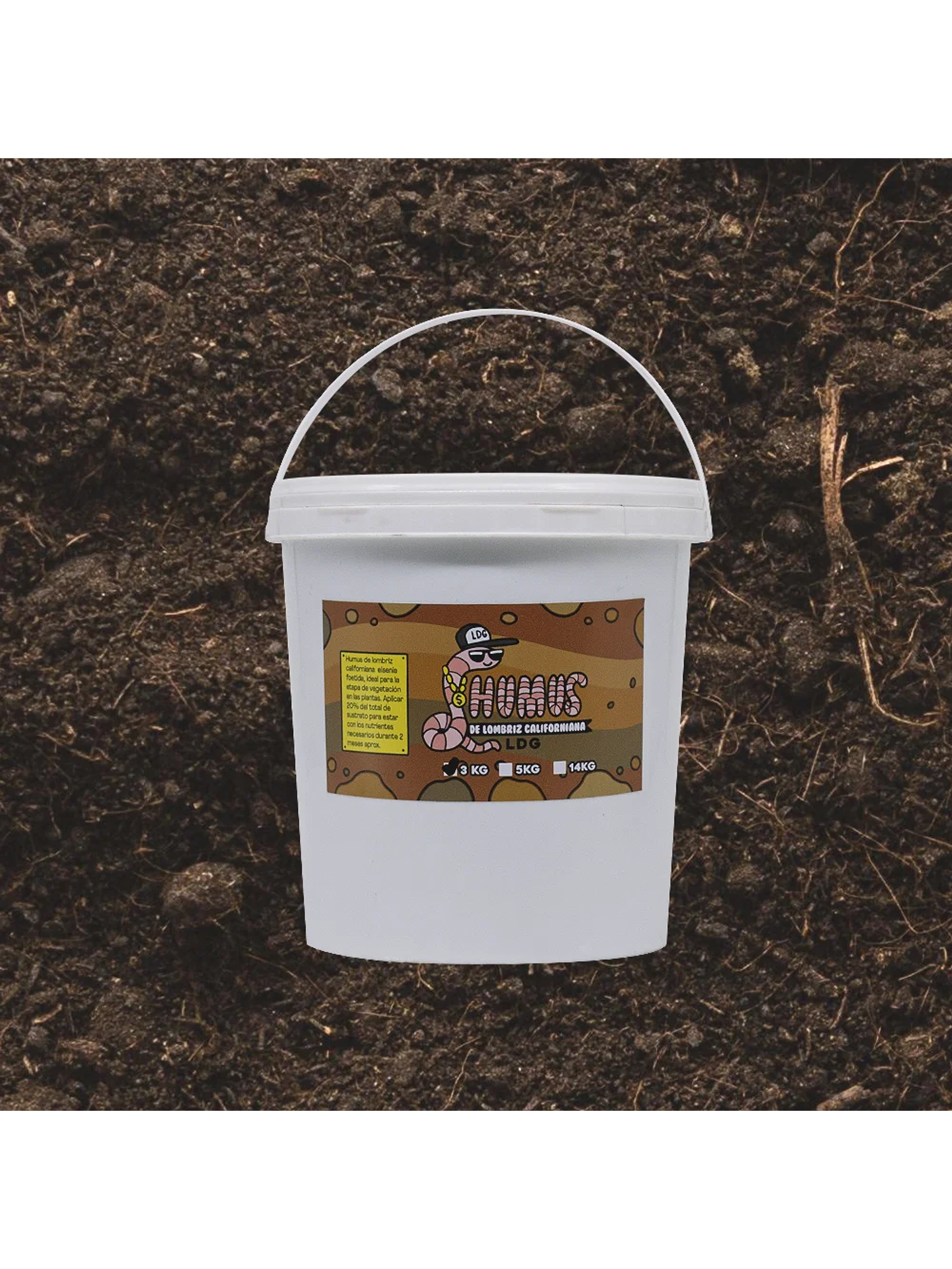 Humus De Lombriz Californiana 3Kg-Ldg 2