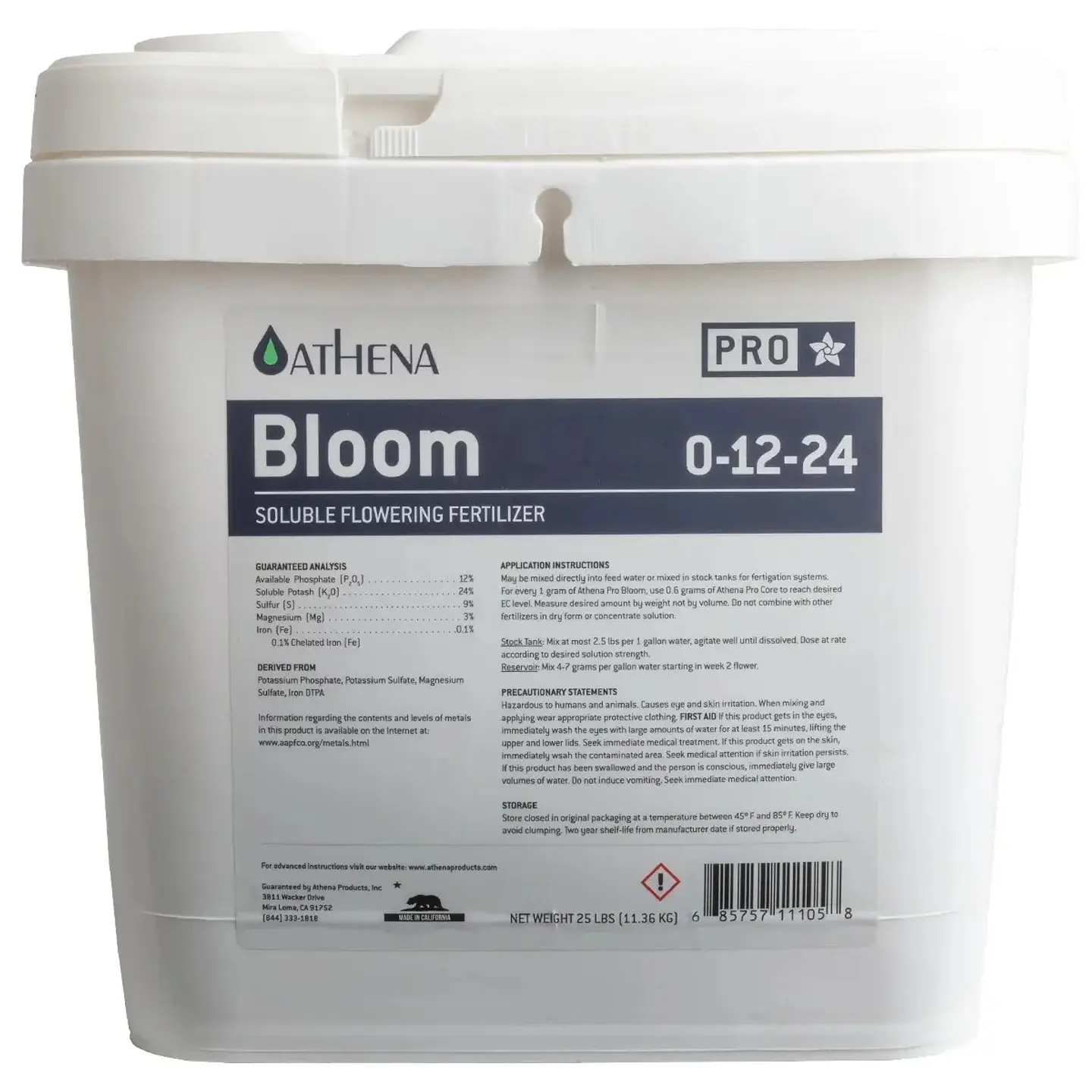Fertilizante Pro Line Bloom (4,5 / 11,3 kg) -Athena 1