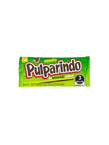DULCE MEXICANO PULPARINDO SABOR SANDIA 14GR 1
