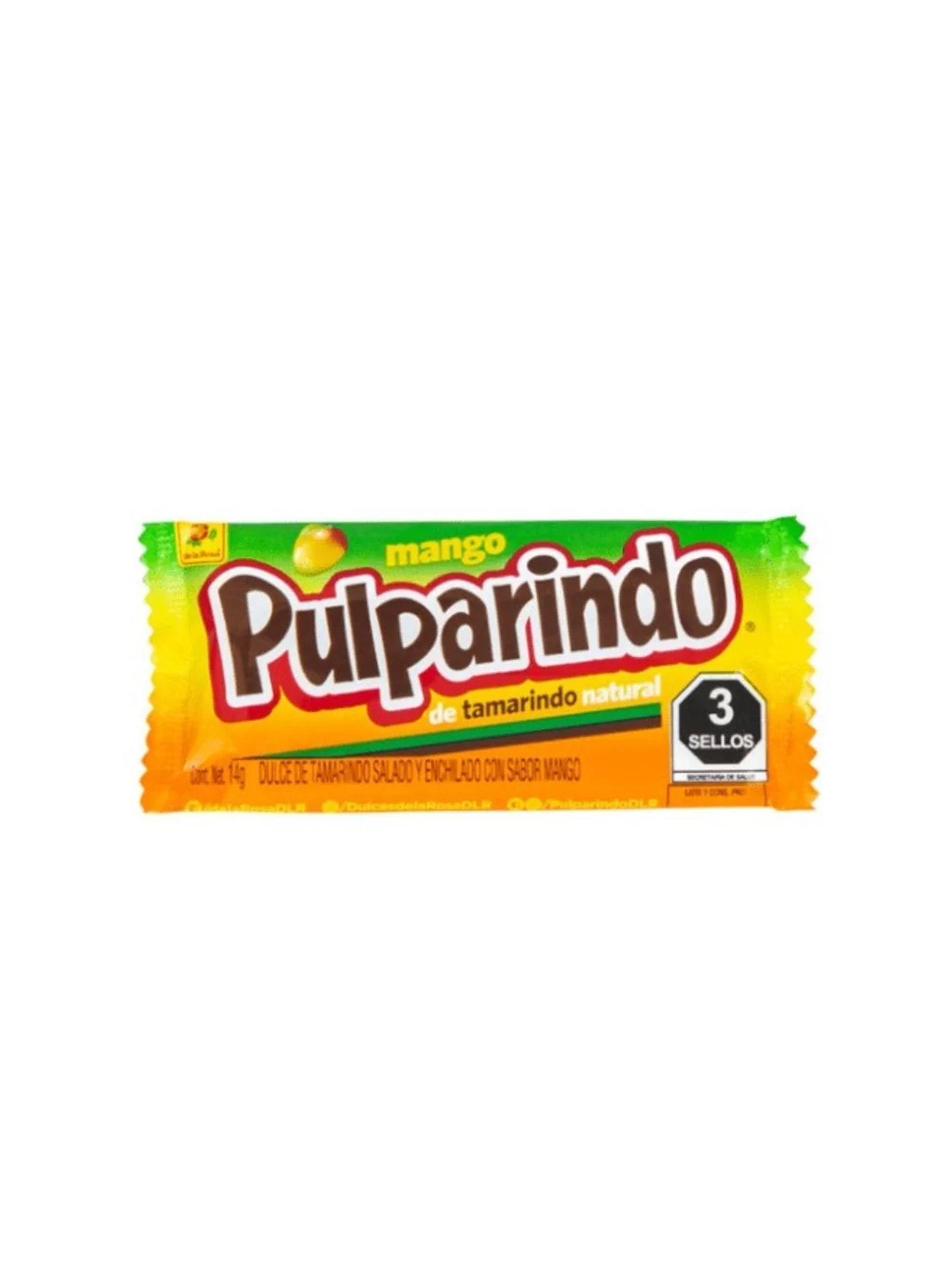 Dulce Mexicano Pulparindo Sabor Mango 14Gr 1