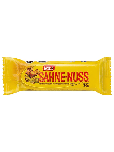 SAHNE NUSS BARRA 30GR 1
