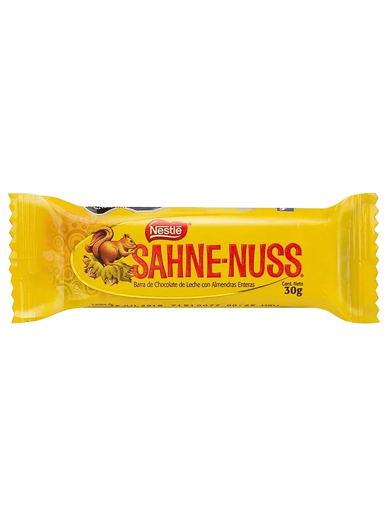 SAHNE NUSS BARRA 30GR 1