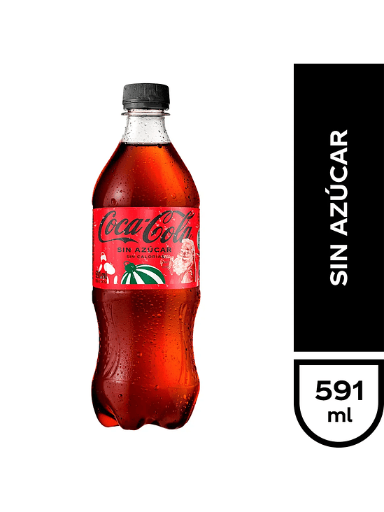 BEBIDA COCA COLA ZERO 591ML - COCA-COLA 1