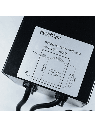 BALASTRO MAGNETICO + CABLE ALARGADOR 150W -HORTILIGHT 4