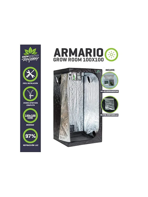 Carpa De Cultivo 100X100X200-Grow Genetics 1
