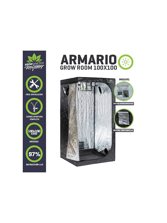 CARPA DE CULTIVO 100X100X200-GROW GENETICS 1