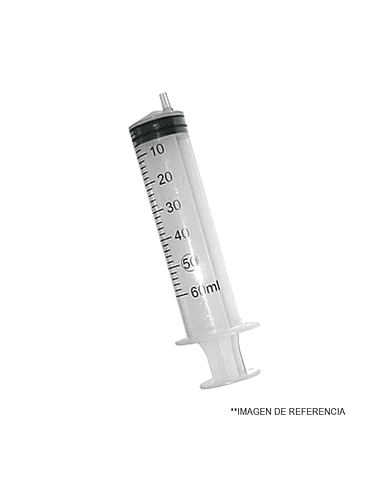 JERINGA 60CC PUNTA AGUJA LUER 1