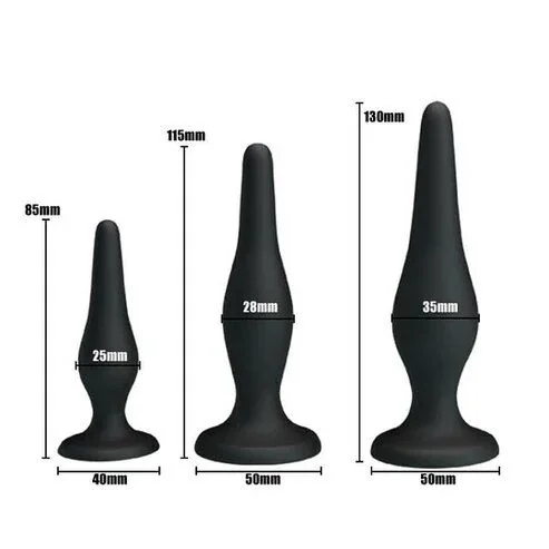 Kit Anal 3 Piezas Negro 2