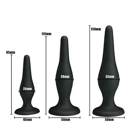 Kit Anal 3 Piezas Negro