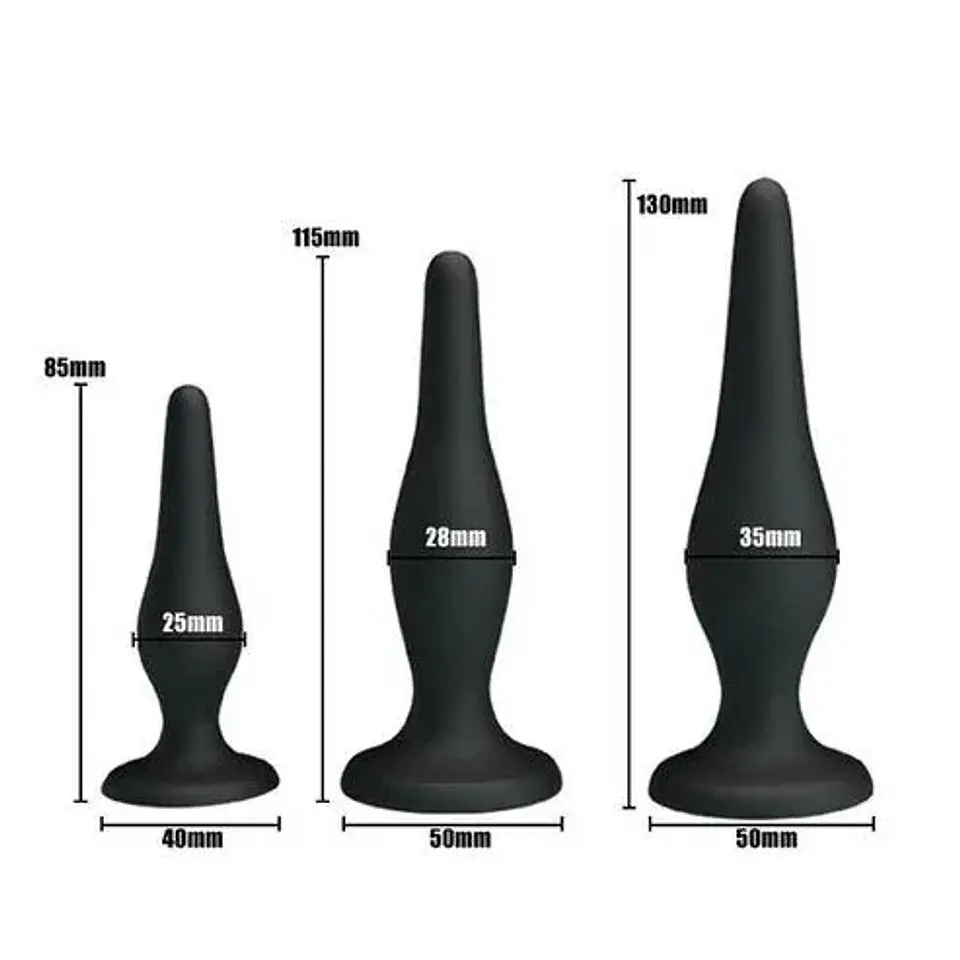 Kit Anal 3 Piezas Negro 2
