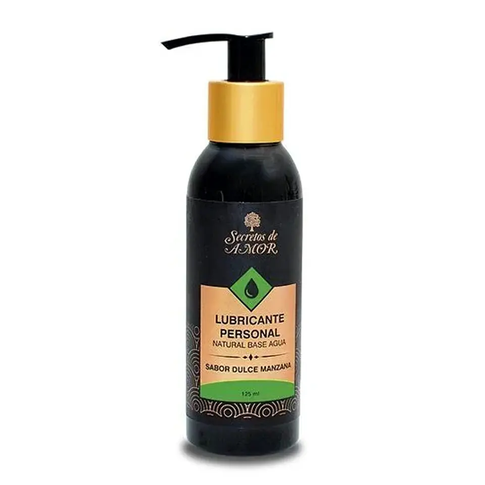 Lubricante Íntimo Sabor Manzana - Secretos de Amor 1