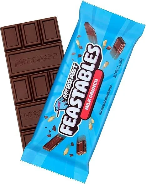 Mr. Beast Feastables Milk Crunch Chocolate Barra 60Gr 1