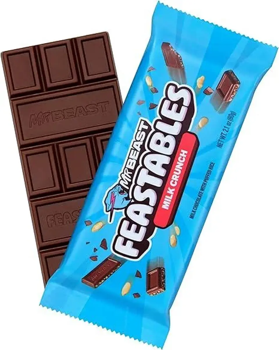 Mr. Beast Feastables Milk Crunch Chocolate Barra 60Gr 1