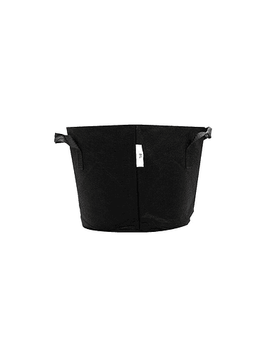 MACETA TEXTIL NEGRA 8L-KASVI 1